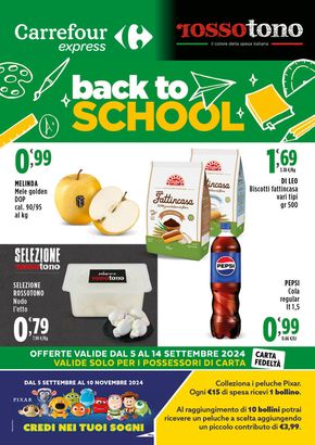 Volantino Carrefour Express a Segrate | Back to school | 5/9/2024 - 14/9/2024