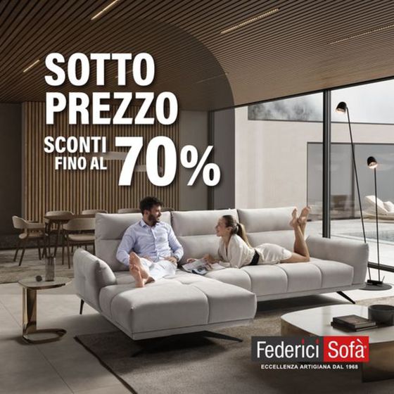 Volantino FedericiSofà a Milano | Sotto prezzo | 3/9/2024 - 30/9/2024