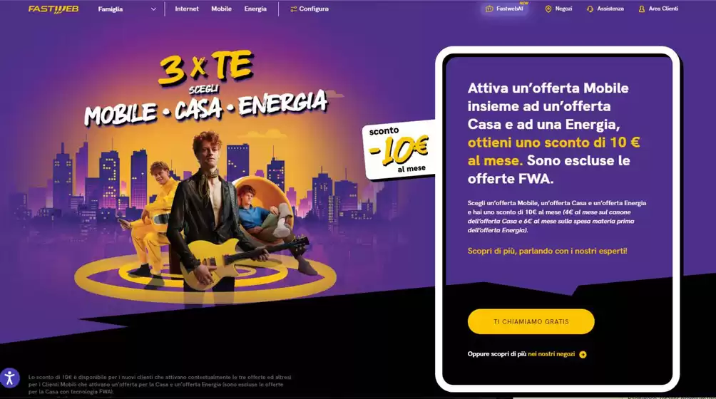 Volantino Fastweb a Colico | 3 x TE | 3/9/2024 - 30/9/2024