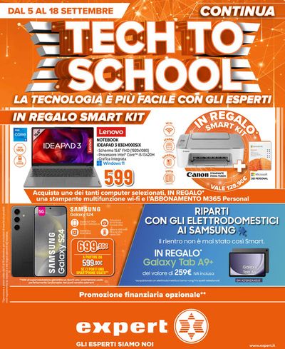 Volantino Expert a San Giovanni Lupatoto | Continua Tech to School! | 5/9/2024 - 18/9/2024