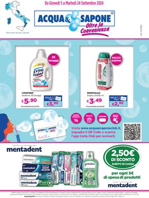 Volantino Acqua & Sapone a Fonte Nuova | Da Giovedì 5 a Martedì 24 Settembre 2024 | 5/9/2024 - 24/9/2024