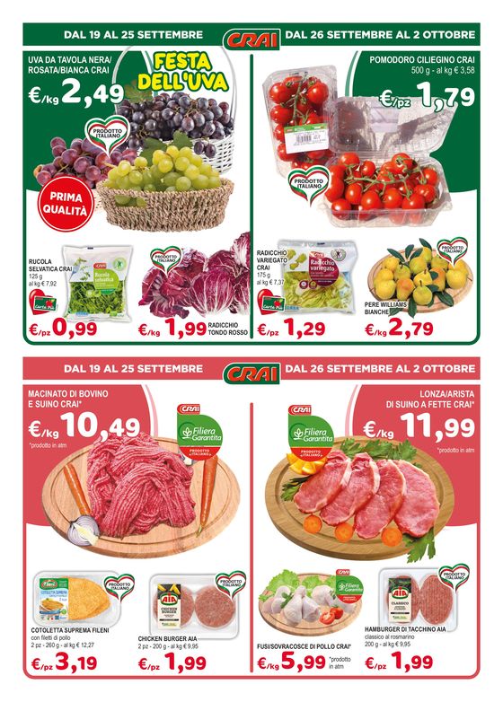 Volantino Crai a Mordano | Sconti fino al 50% | 19/9/2024 - 2/10/2024