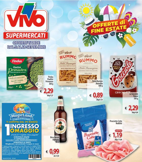 Volantino Vivo Supermercati a Petritoli | Offerte di fine estate | 6/9/2024 - 18/9/2024