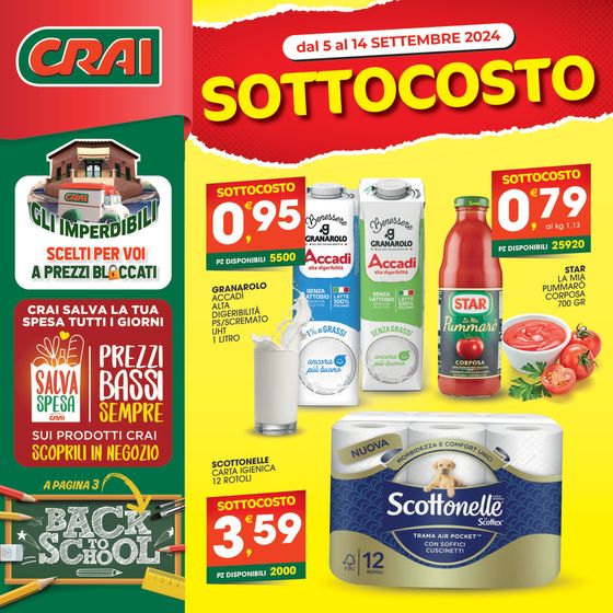 Volantino Crai a Palermo | Sottocosto | 6/9/2024 - 14/9/2024