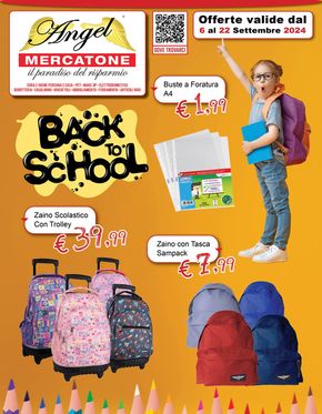 Offerte di Back to school a Spilamberto | Back to school in Angel Mercatone | 6/9/2024 - 22/9/2024