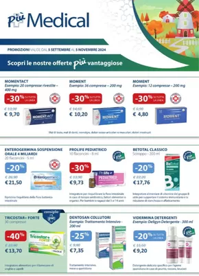 Offerte di Salute e Benessere a Verdello | Scopri le nostre offerte piu vantaggiose in + Medical Parafarmacia | 6/9/2024 - 5/11/2024