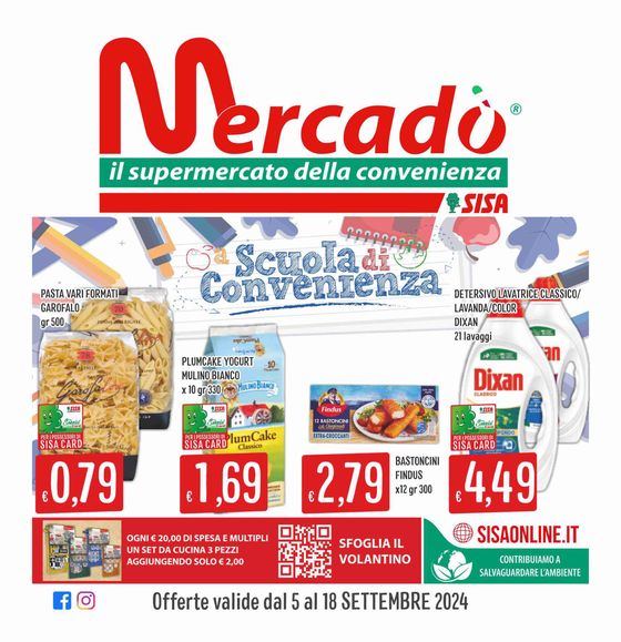 Volantino Mercadò a Botricello | Scuola di convenineza | 6/9/2024 - 18/9/2024