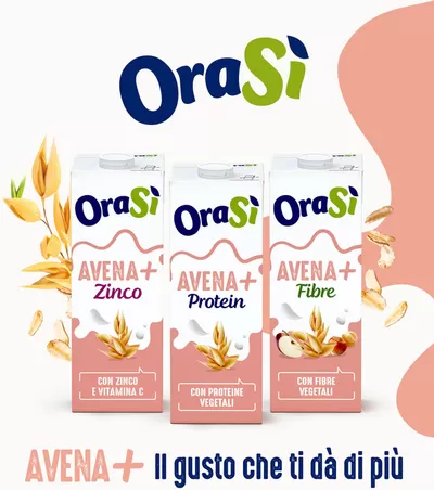 Offerte di Novità a Montella | Avena+ in OraSì | 12/9/2024 - 3/10/2024