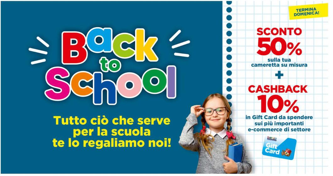 Volantino Mondo Camerette  a Napoli | Back to school | 9/9/2024 - 30/9/2024