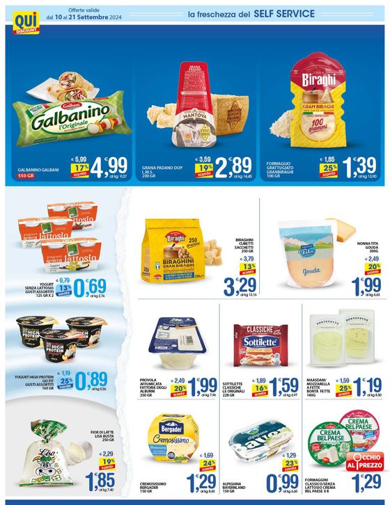 Volantino Qui Discount a Marsico Nuovo | Buongiorno convenienza | 10/9/2024 - 21/9/2024