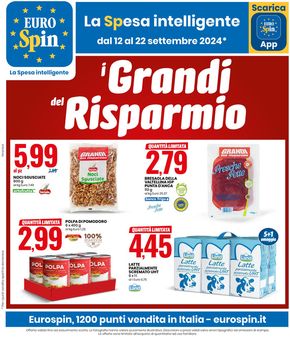 Volantino Eurospin a Matelica | I Grandi del Risparmio | 12/9/2024 - 22/9/2024