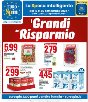 Volantino Eurospin a Bolzano | I Grandi del Risparmio | 12/9/2024 - 22/9/2024