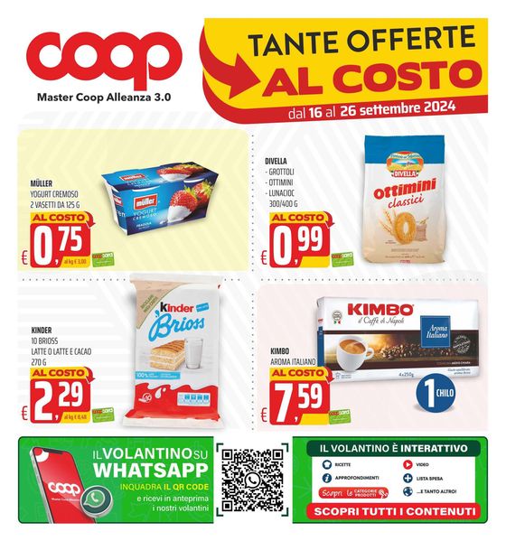 Volantino Coop a Lauria | Tante altre offerte al costo | 16/9/2024 - 26/9/2024