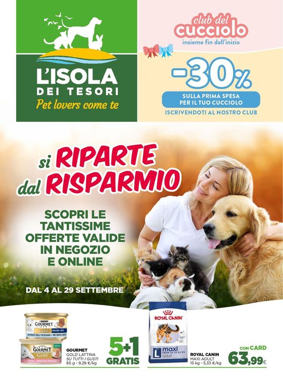 Volantino Isola dei Tesori a Desenzano del Garda | Si riparte dal risparmio | 10/9/2024 - 29/9/2024