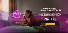 Offerte di Servizi a Scopa | Ultrainternet Fibra + Mobile Smart 150 Top 5G in Tiscali Casa | 10/9/2024 - 30/9/2024