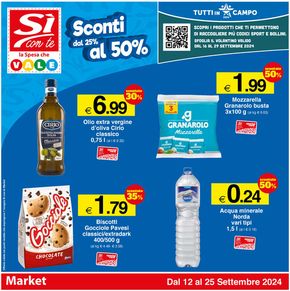 Volantino Si con te market a Montottone | Sconti dal 25% al 50% | 12/9/2024 - 25/9/2024