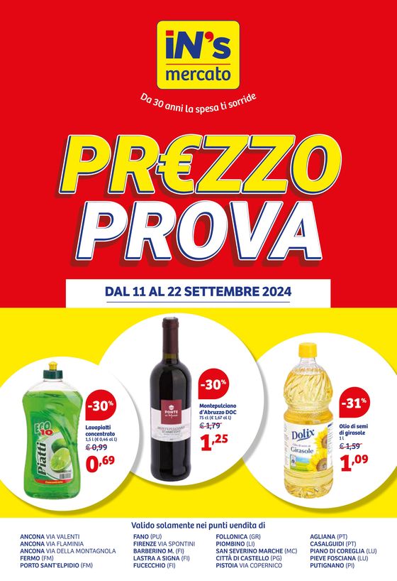 Volantino IN'S a Ancona | Prezzo prova | 11/9/2024 - 22/9/2024