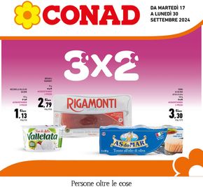 Offerte di Iper e super a Pieve del Grappa | 3x2 in Conad | 17/9/2024 - 30/9/2024