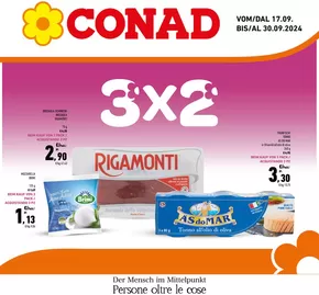 Offerte di Iper e super a Campo di Trens | 3x2 in Conad | 17/9/2024 - 30/9/2024