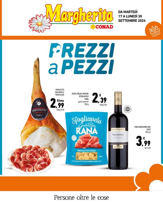 Volantino Margherita Conad a Rabbi | Prezzi a pezzi  | 17/9/2024 - 30/9/2024