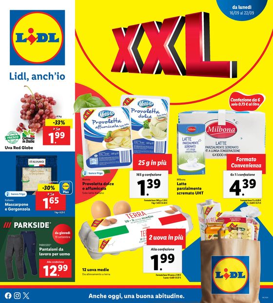 Volantino Lidl a Molfetta | XXL | 16/9/2024 - 22/9/2024