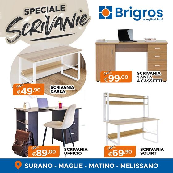 Volantino Brigros a Surano | Back to school | 12/9/2024 - 30/9/2024