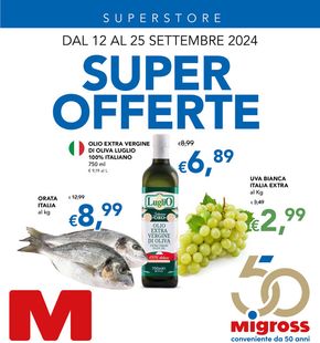 Volantino Migross Superstore a Bozzolo | Super offerte | 12/9/2024 - 25/9/2024