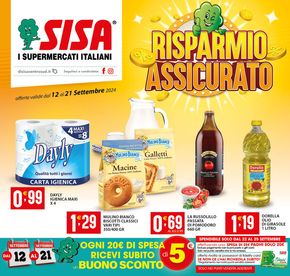 Volantino Sisa | Risparmio assicurato | 12/9/2024 - 21/9/2024