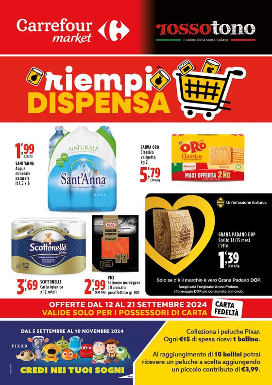 Volantino Carrefour Market a Martina Franca | Riempio dispensa | 12/9/2024 - 21/9/2024