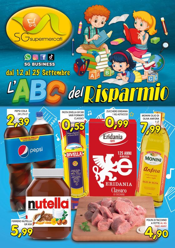 Volantino SG Supermercati a Napoli | L'ABC del risparmio | 12/9/2024 - 25/9/2024