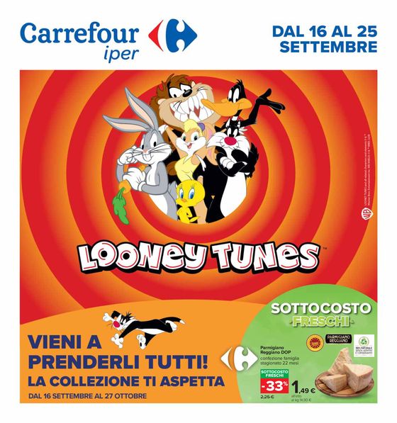 Volantino Carrefour Ipermercati a Vercelli | Sottocosto freschi  | 16/9/2024 - 25/9/2024