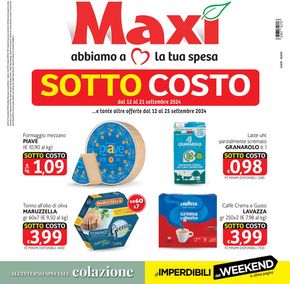 Volantino Maxì a Vittorio Veneto | Sotto costo  | 12/9/2024 - 25/9/2024