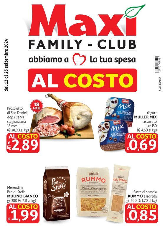 Volantino Maxì Family a Roveredo di Guà | Al costo  | 12/9/2024 - 25/9/2024