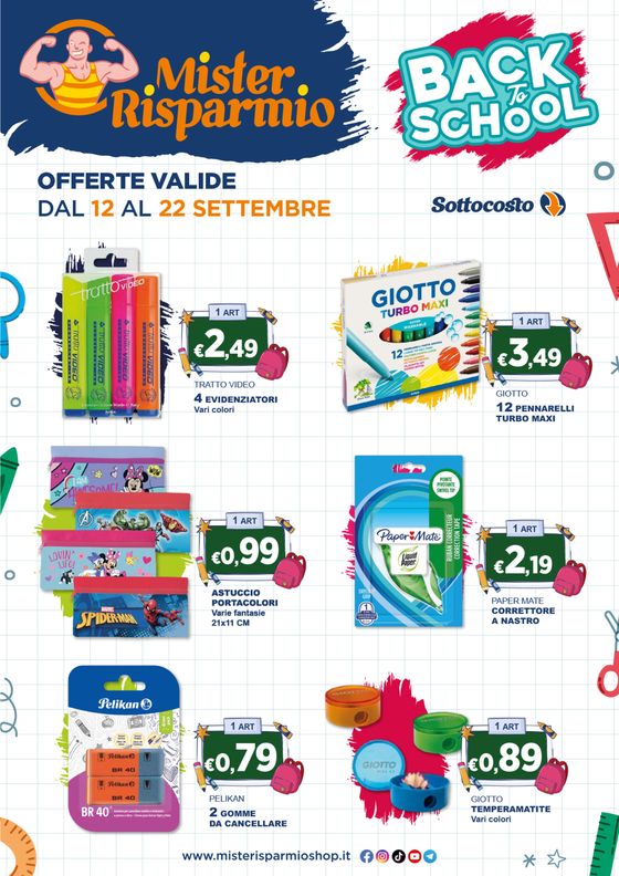 Volantino Mister Risparmio a Afragola | Back to school | 12/9/2024 - 22/9/2024