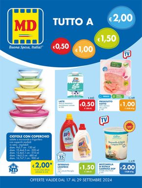 Volantino MD a Chiauci | Tutto a 0,50 euro 1,00 euro 1,50 euro 2,00 euro | 17/9/2024 - 29/9/2024