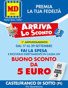 Offerte di Discount a Pescia | Arriva lo sconto in MD | 17/9/2024 - 23/9/2024