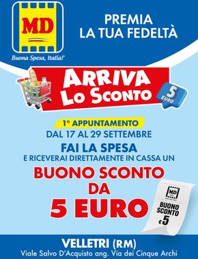 Volantino MD a Latina | Arriva lo sconto | 17/9/2024 - 29/9/2024