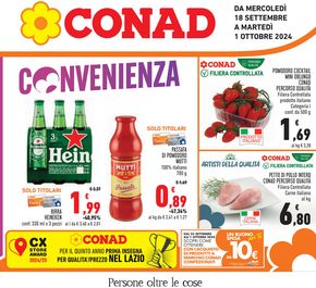 Offerte di Iper e super a Bagnoregio | Convenienza in Conad | 18/9/2024 - 1/10/2024