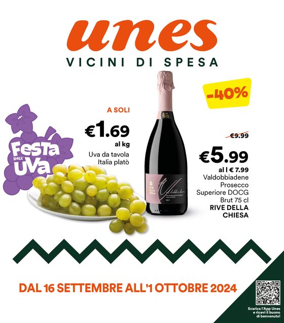 Volantino Unes a Desio | Vicini di spesa | 16/9/2024 - 1/10/2024