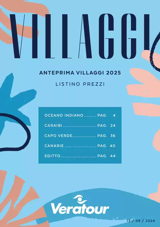 Volantino Veratour a Reggio Emilia | Anteprima villaggi 2025 | 16/9/2024 - 31/1/2025