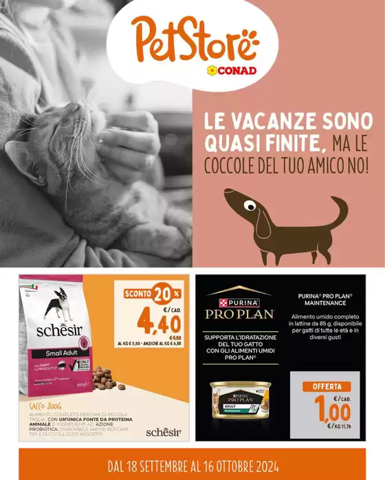 Volantino Pet Store Conad a Corciano | Dal 18 settembre al 16 Ottobre | 18/9/2024 - 16/10/2024