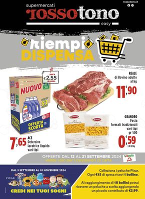 Offerte di Iper e super a Pallagorio | Riempi dispensa in Supermercati Rossotono Easy | 12/9/2024 - 21/9/2024