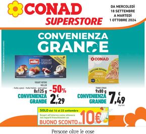 Offerte di Iper e super a Alseno | Convenienza grande in Conad Superstore | 18/9/2024 - 1/10/2024