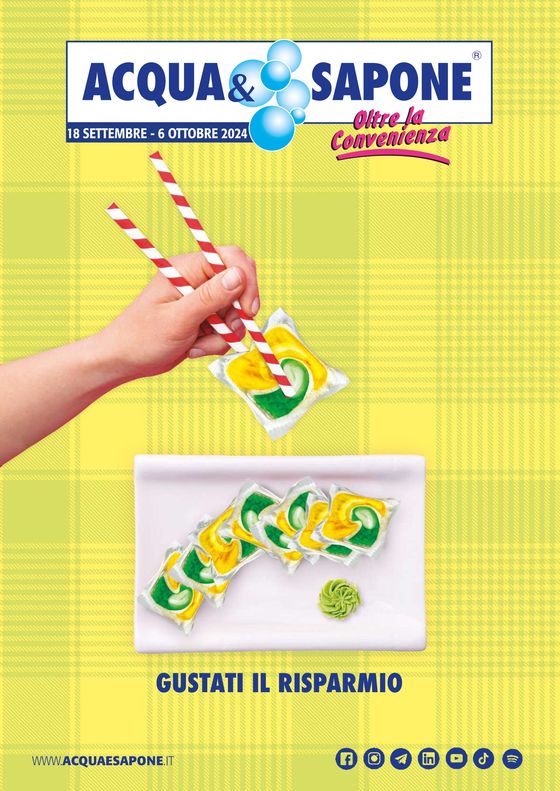 Volantino Acqua & Sapone a Manciano | Oltre la convenienza | 18/9/2024 - 6/10/2024