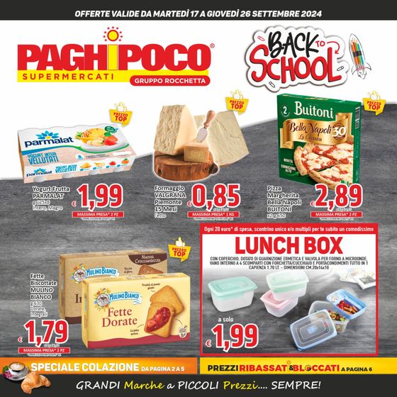 Volantino PaghiPoco a Ravanusa | Back to school | 17/9/2024 - 26/9/2024