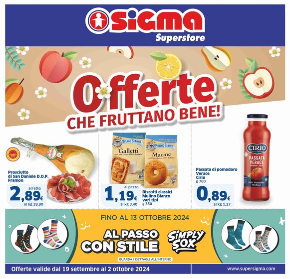 Volantino Sigma | Offerte che fruttano bene! + Speciale colazione , Superstore | 19/9/2024 - 2/10/2024