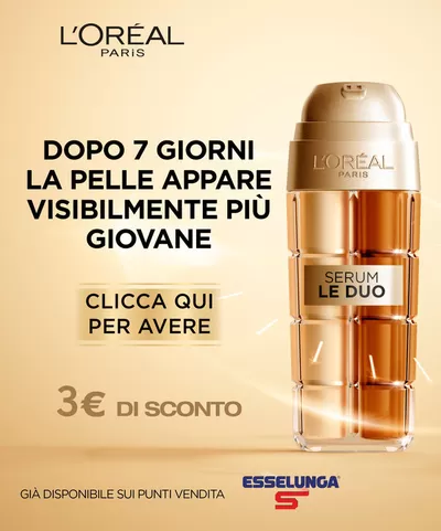 Volantino L’Oréal Paris a Pessina Cremonese | Serum Le Duo | 23/9/2024 - 13/10/2024