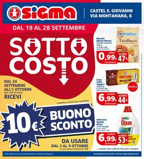 Volantino Sigma | Sottocosto | 19/9/2024 - 1/10/2024