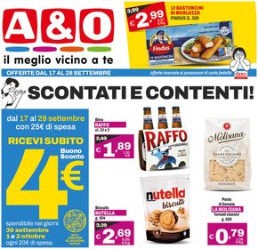 Offerte di Iper e super a Trebisacce | Scontati e contenti! in A&O | 17/9/2024 - 28/9/2024