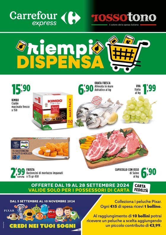 Volantino Carrefour Express a Corato | Riempi dispensa | 19/9/2024 - 28/9/2024